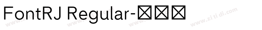 FontRJ Regular字体转换 FontRJ Regular字体转换